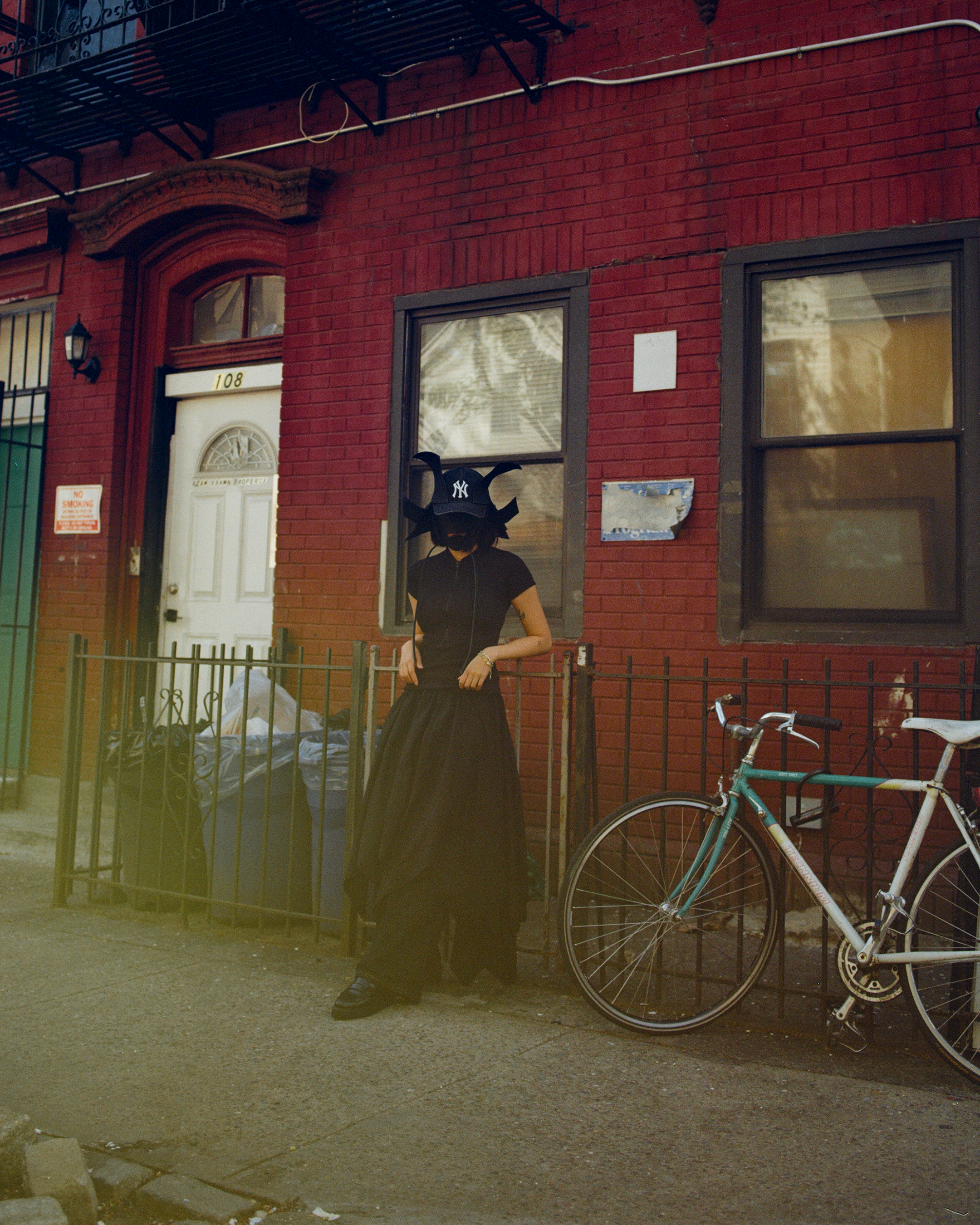 NY Samurai (Hat + Oni Mask) - Black Denim