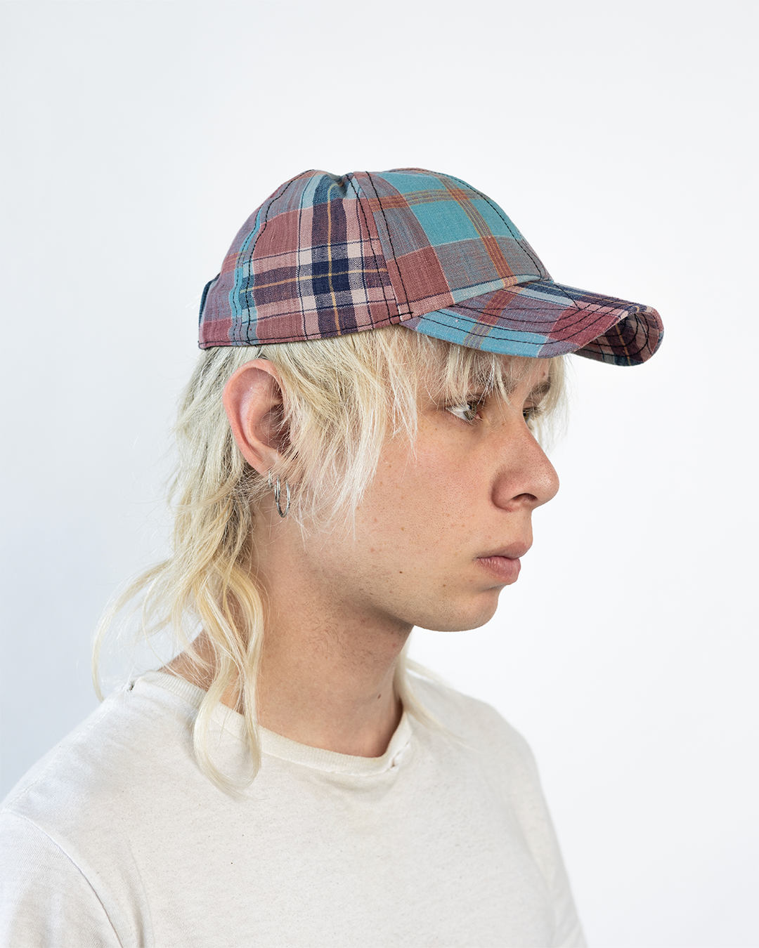 BRIM CUTTER - DUSTY TEAL/RED