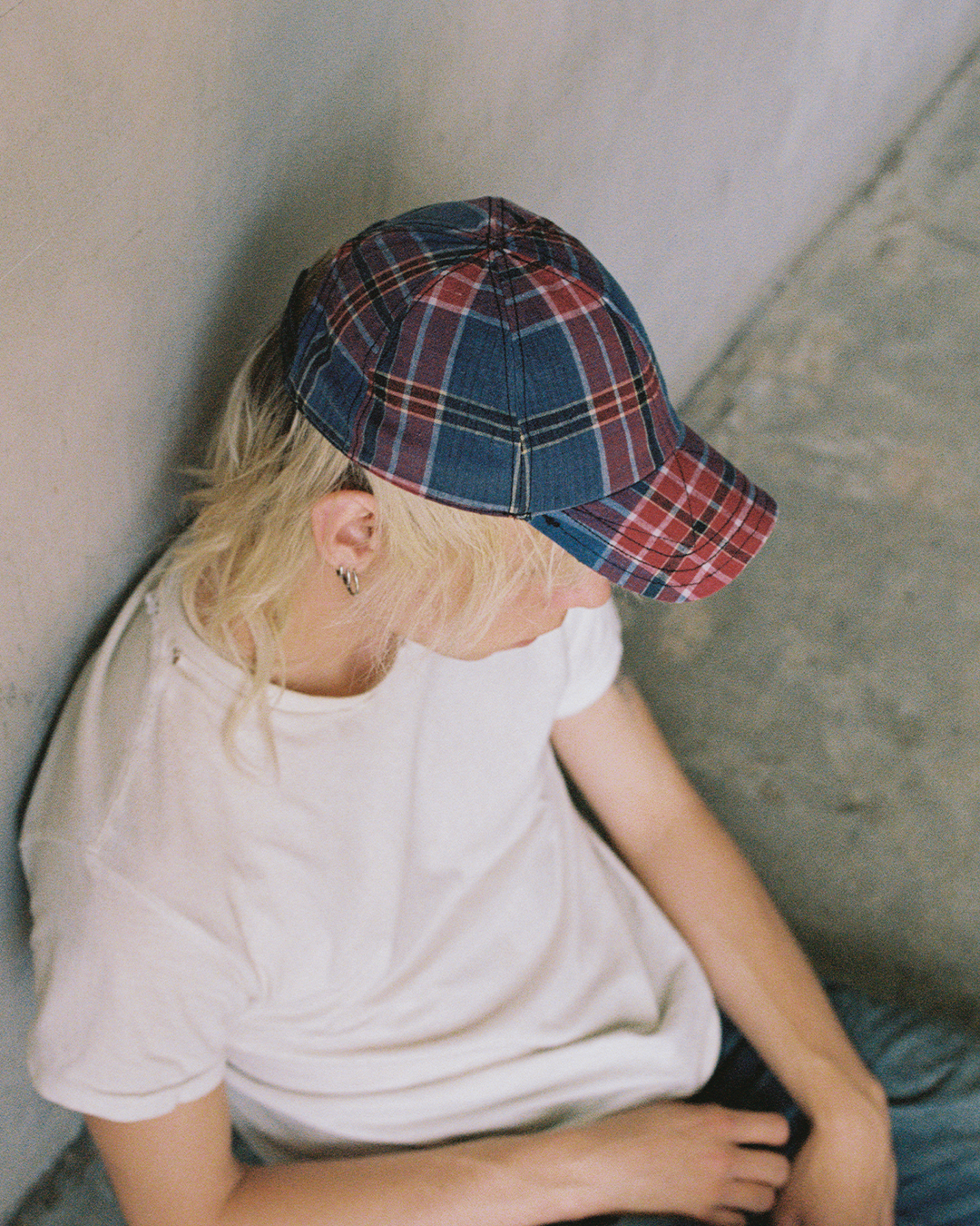 BRIM CUTTER - MUTED INDIGO/BURGUNDY
