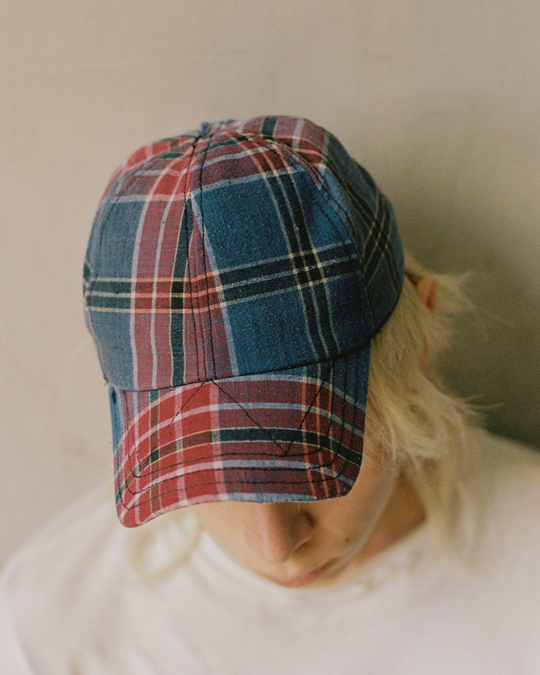 BRIM CUTTER - MUTED INDIGO/BURGUNDY
