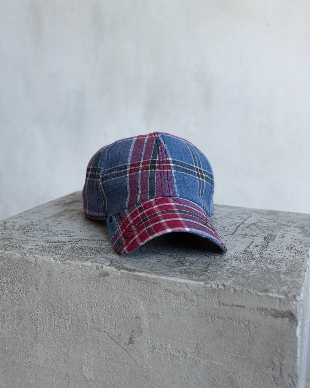 BRIM CUTTER - MUTED INDIGO/BURGUNDY