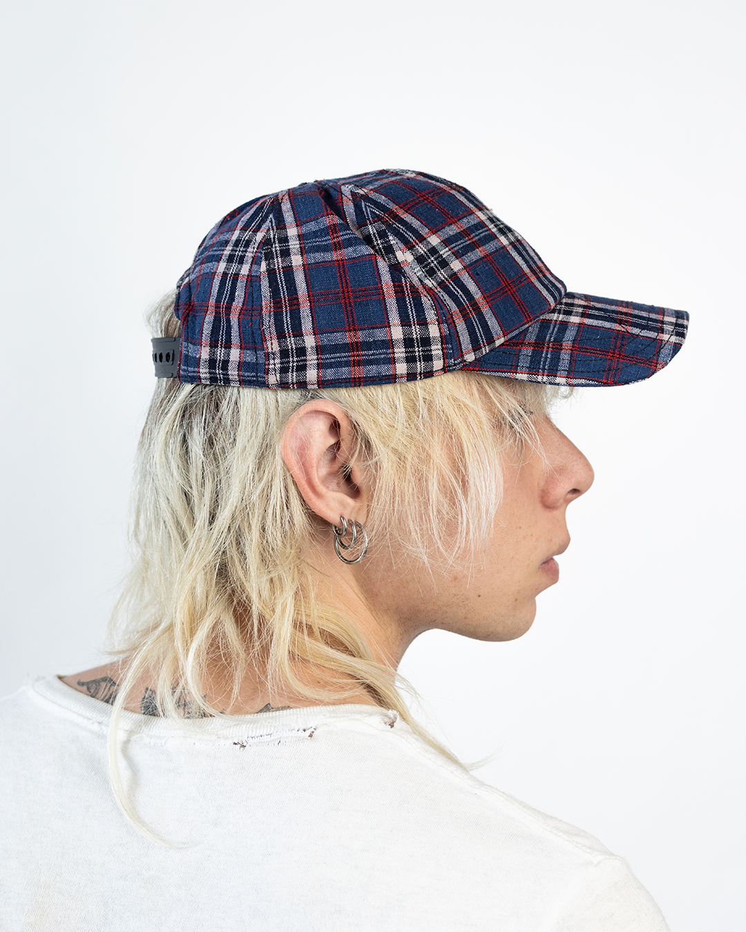 BRIM CUTTER - NAVY PLAID