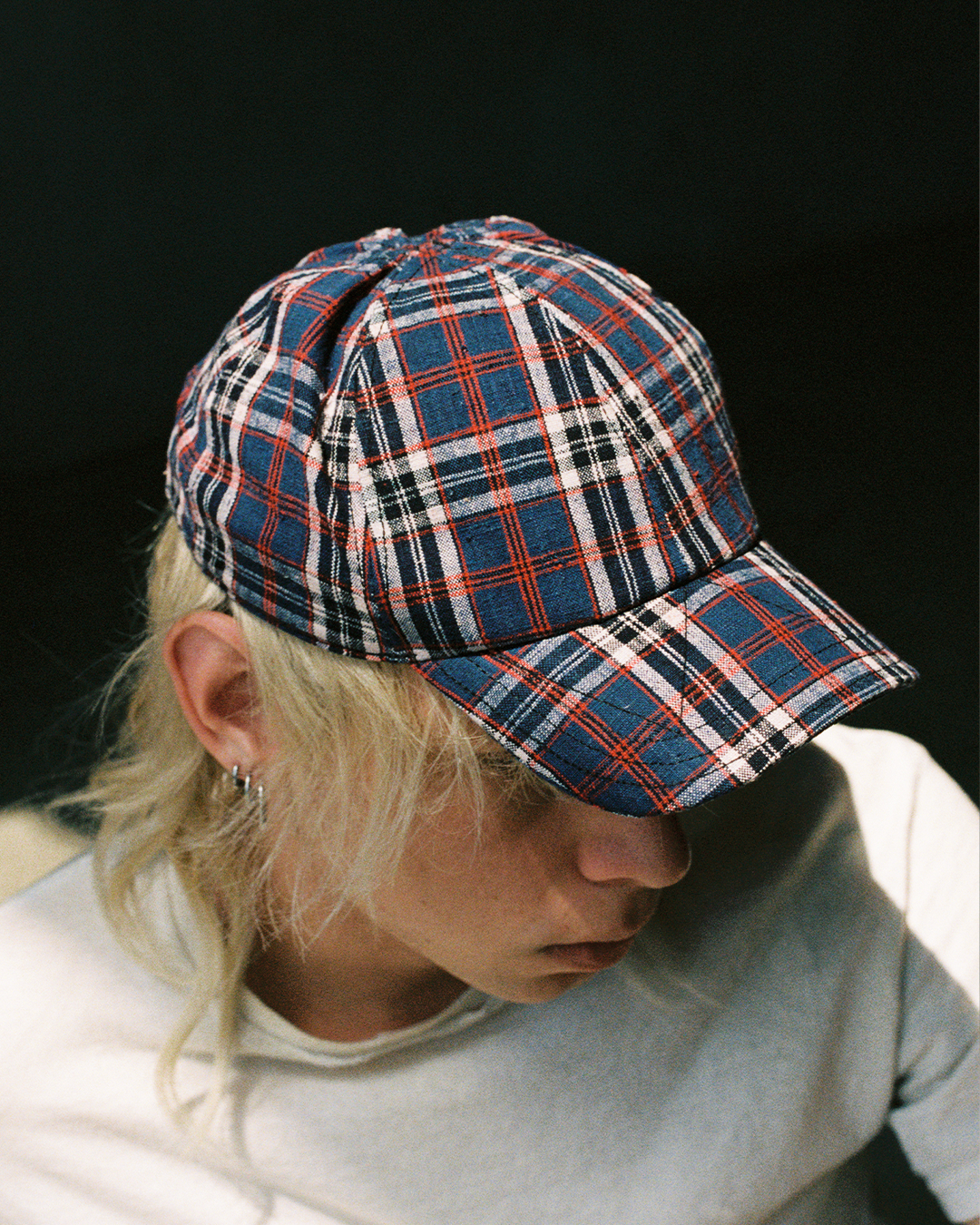 BRIM CUTTER - NAVY PLAID