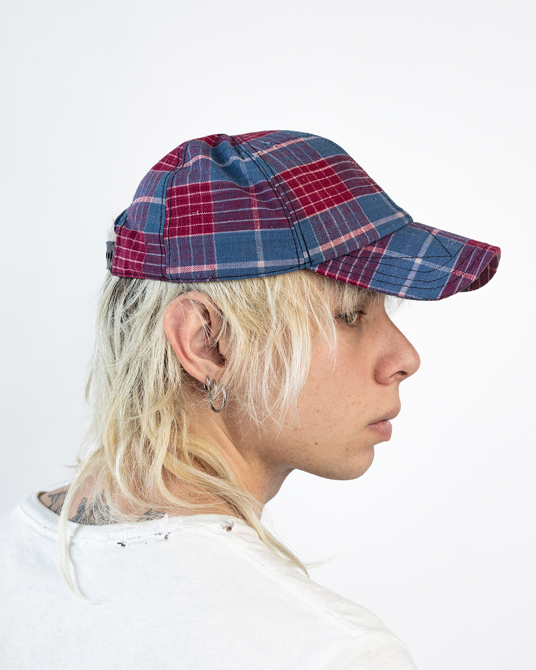 BRIM CUTTER - BLUE/PINK PLAID