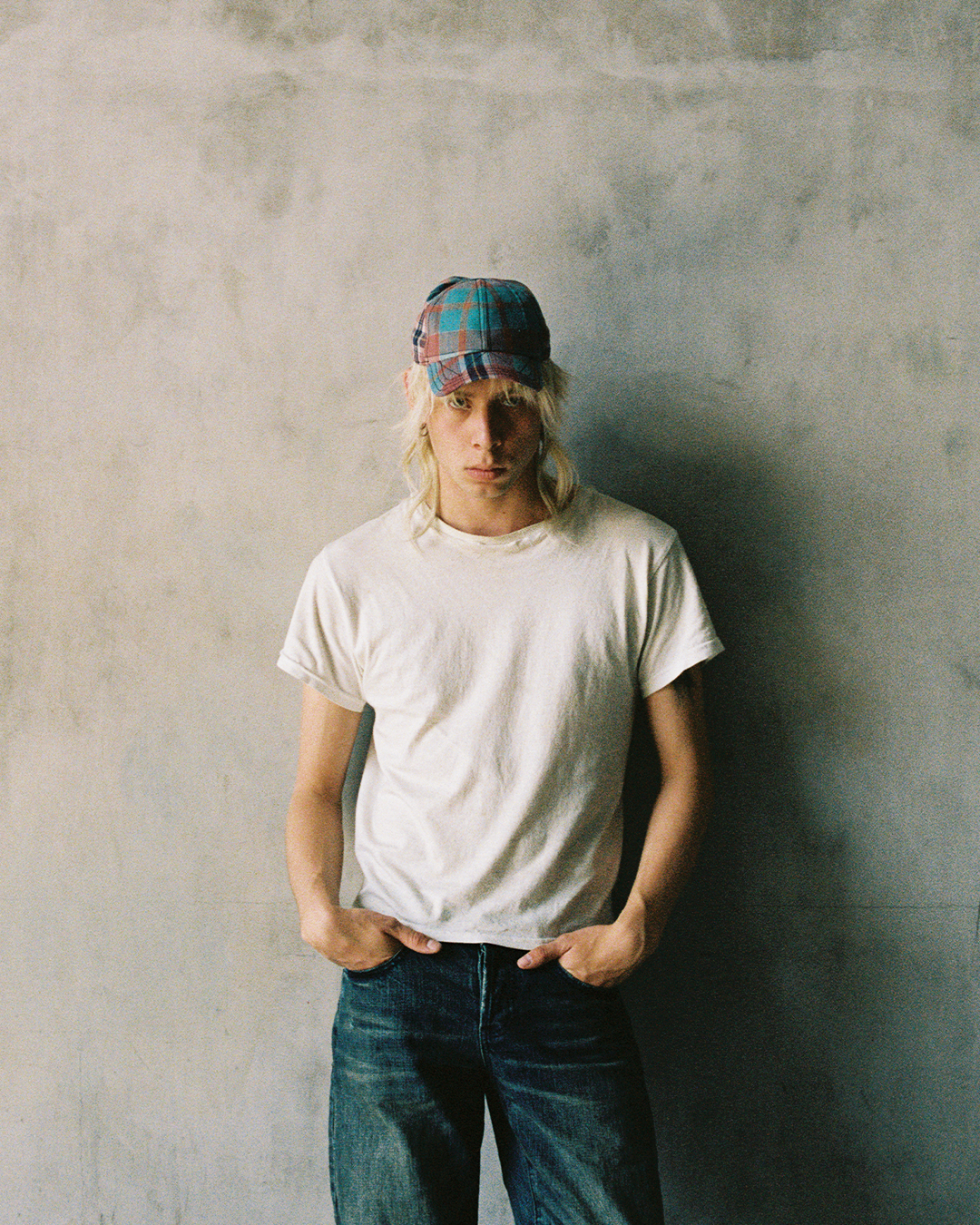 BRIM CUTTER - DUSTY TEAL/RED