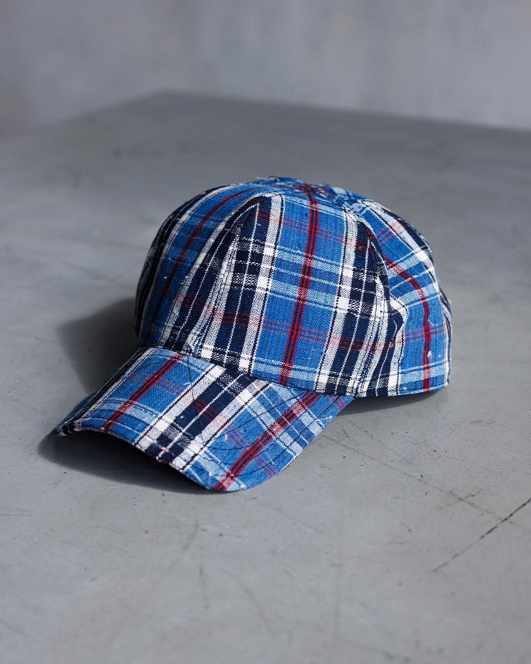 BRIM CUTTER - BLUE PLAID