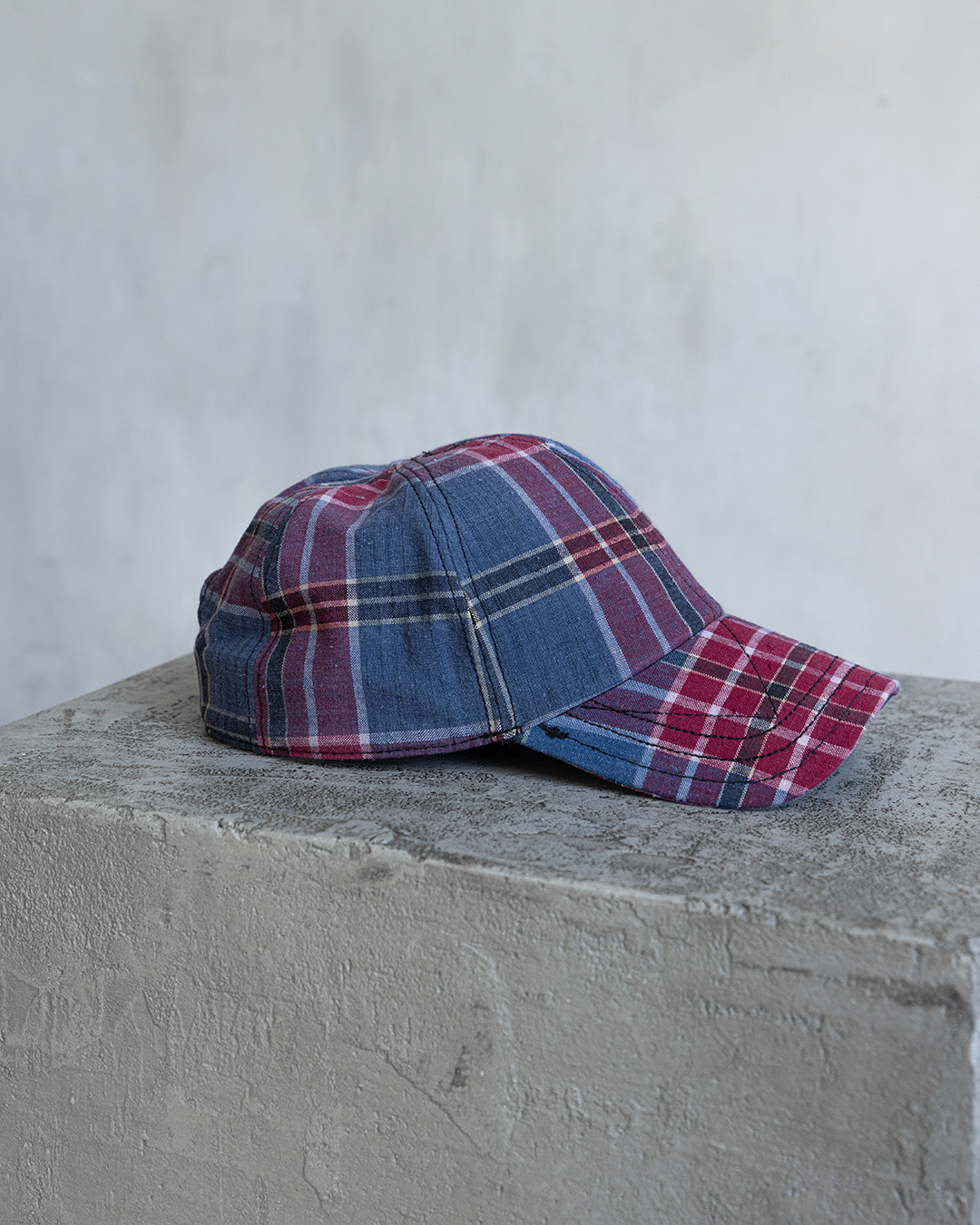 BRIM CUTTER - MUTED INDIGO/BURGUNDY