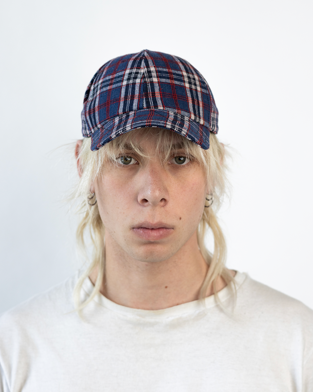 BRIM CUTTER - NAVY PLAID