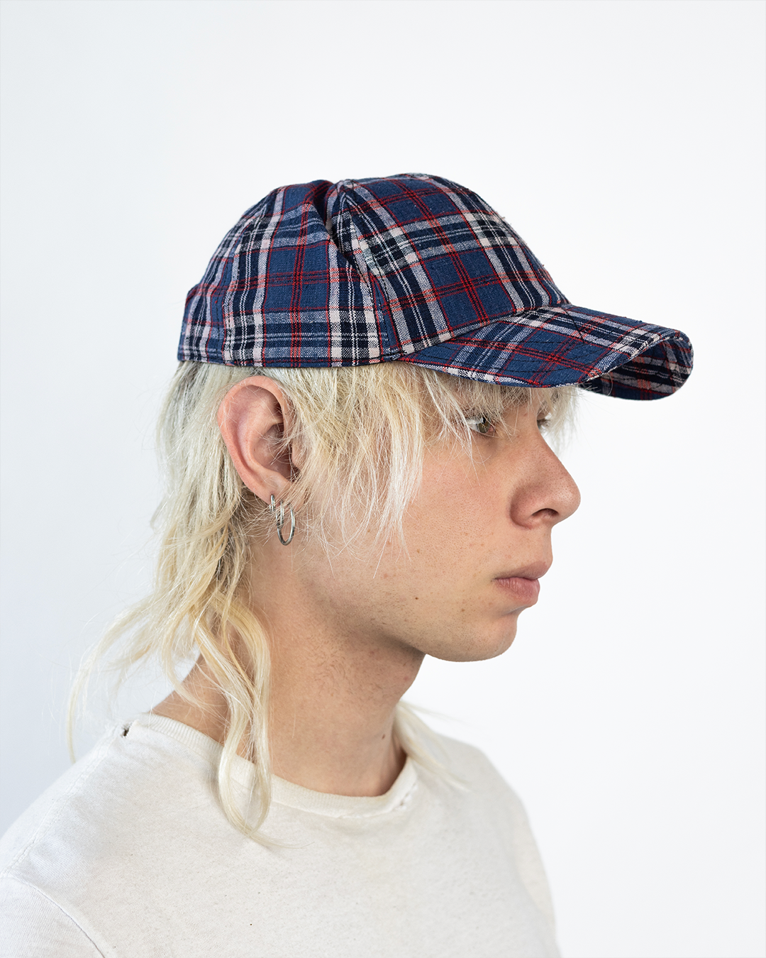 BRIM CUTTER - NAVY PLAID