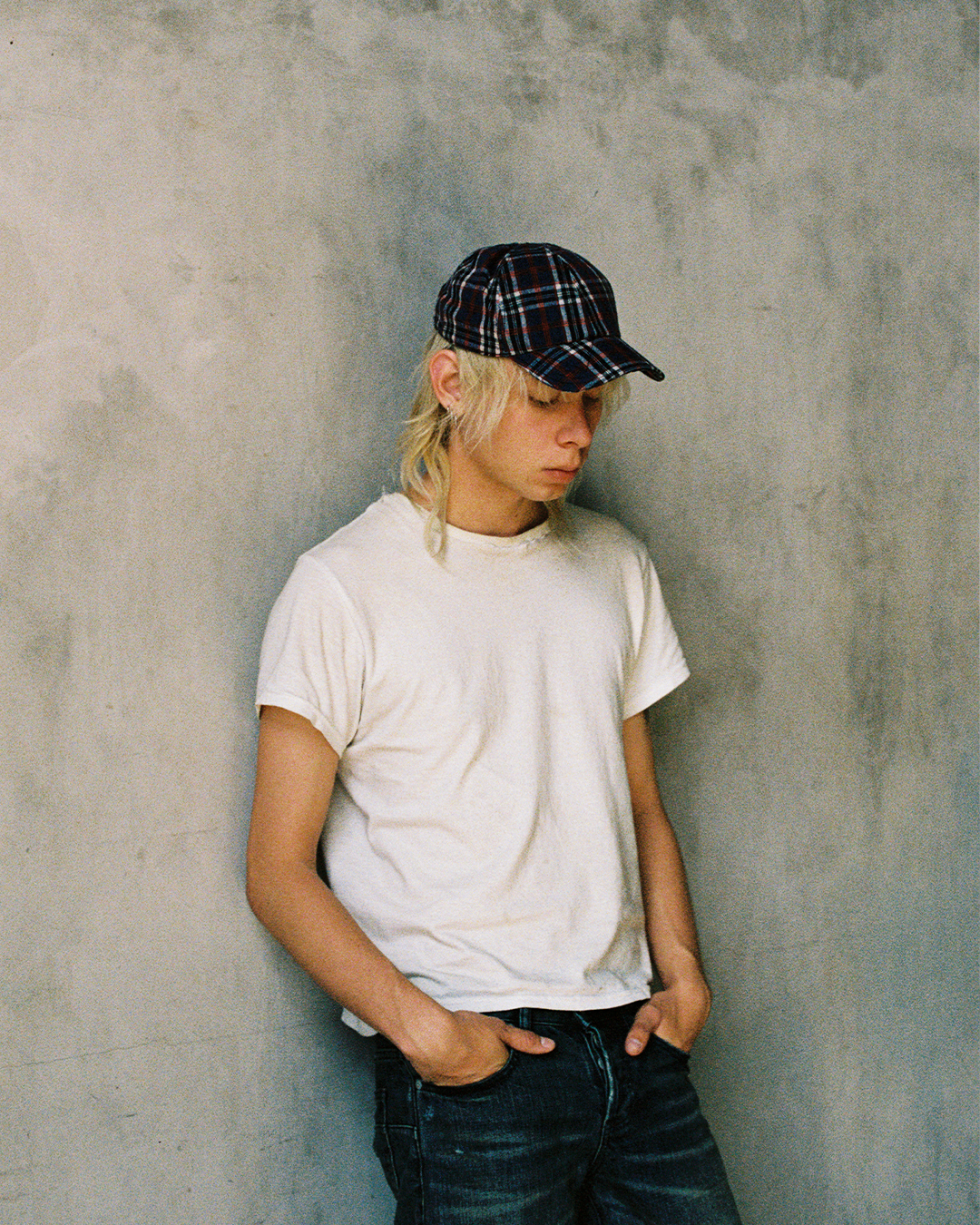 BRIM CUTTER - NAVY PLAID