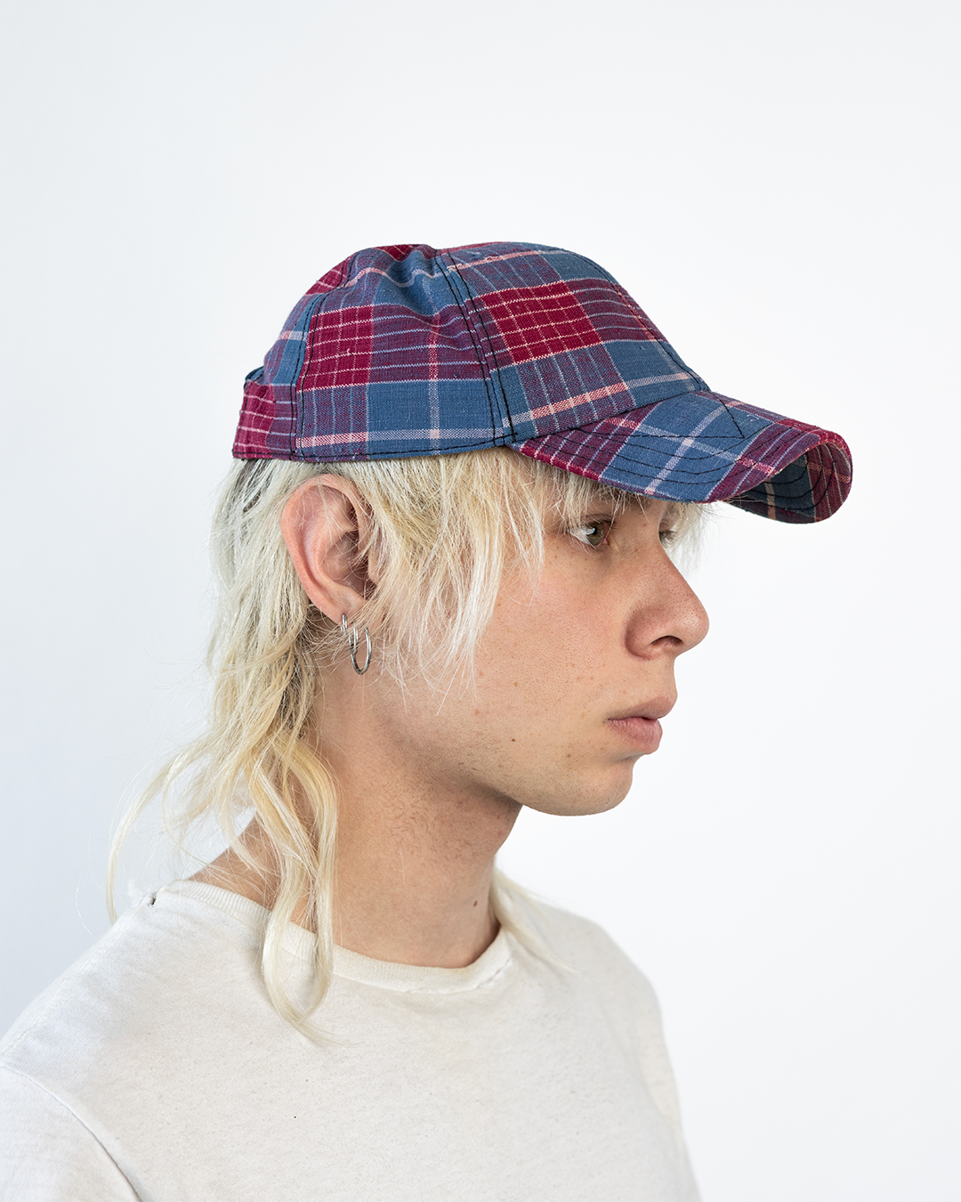 BRIM CUTTER - BLUE/PINK PLAID