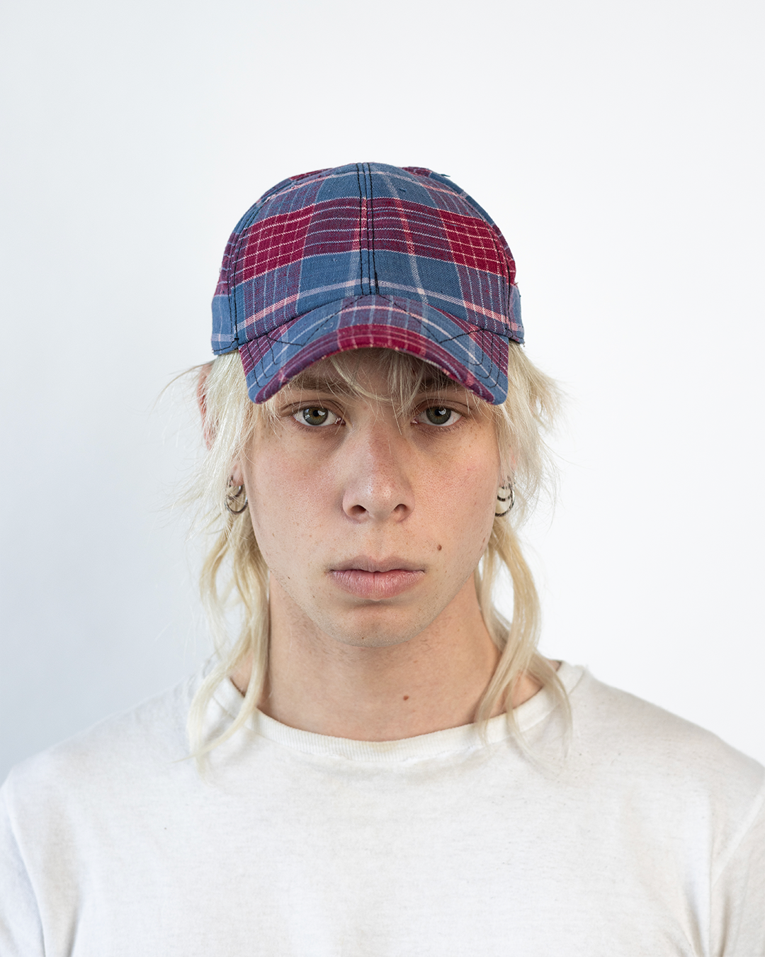 BRIM CUTTER - BLUE/PINK PLAID
